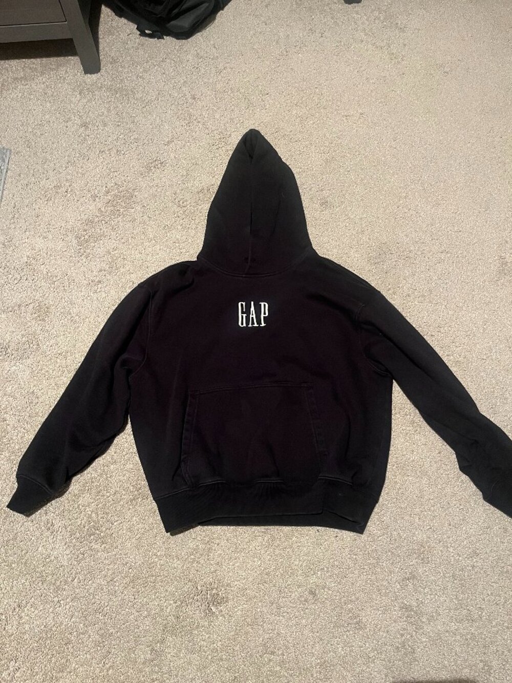 GAP Heavyweight Black Hoodie Men's Medium